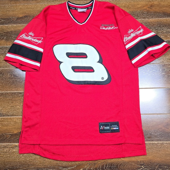 Vintage Dale Earnhardt Jr #8 Chase Authentics Nascar Budweiser Jersey Shirt M - Picture 1 of 7